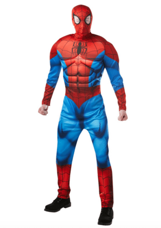 Marvel Spiderman Deluxe Kostume  319x450 - Spiderman kostume til voksne