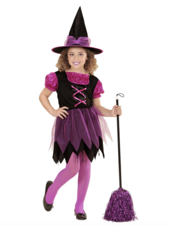 Pink hekse kostume 342x450 - Hekse kostume til b&oslash;rn