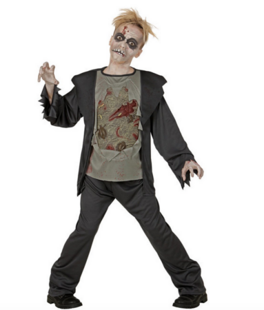 Zombie dreng kostume  383x450 - Zombie kostume til b&oslash;rn