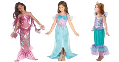 ariel kostume til børn havfrue kostume til børn havfrue børnekostume lyserød havfrue kjole til piger