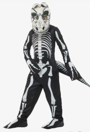 dino skelet trex skelet kostume børnekostume