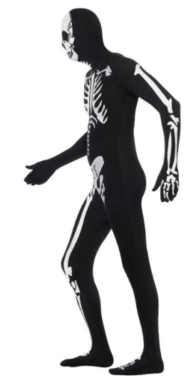 halloween heldragt halloween skinsuit skelet kostume til voksne halloween mand udklædning