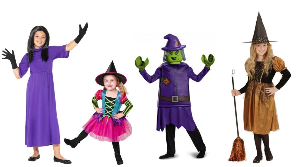 halloween kostume til piger halloween heks udklædning til børn heksekostume barn pige Roald Dahl kostume LEGO halloween kostume