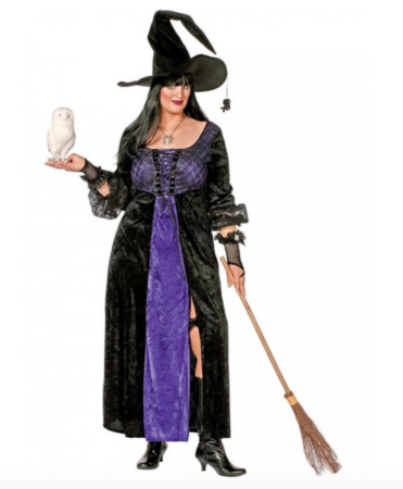 heks plus size kostume 371x450 - Hekse kostume til voksne