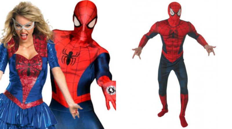 spiderman kostume til voksne collage
