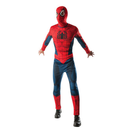 spiderman kostume til voksne spiderman kostume til mænd spiderman udklædning fastelavnskostume til mænd