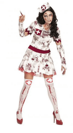 sygeplejeske zombie kostume til kvinder halloween sygeplejeske udklædning uhyggeligt halloween kostume dame