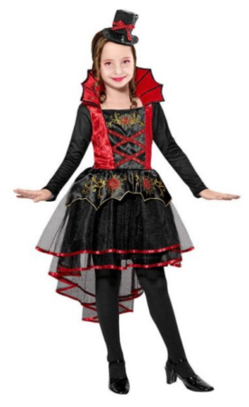 vampyr kostume til piger dracula børnekostume billigt halloween kostume barn
