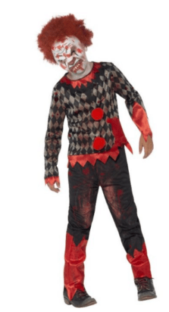 zombie klovn kostume til halloween udsalg halloween b&oslash;rnekostume uhyggelig klovn kostume til b&oslash;rn