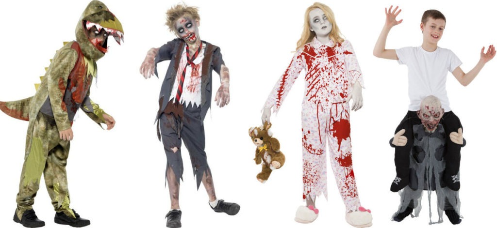 zombie kostume til b&oslash;rn halloween b&oslash;rnekostume udkl&aelig;dning til halloween zombie uhyggeligt b&oslash;rnekostume