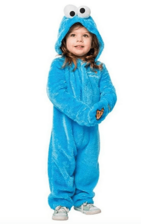 Cookie Monster børnekostume  283x450 - Monster kostume til børn og baby