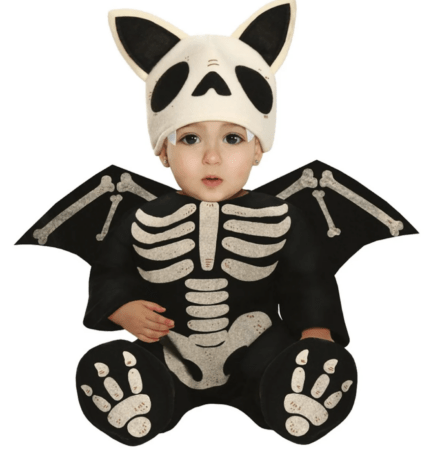 flagermus skelet kostume til baby halloween babykostume flagermus kostume til baby