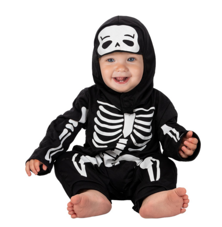 Skelet Babykostume  440x450 - Halloween kostume til baby