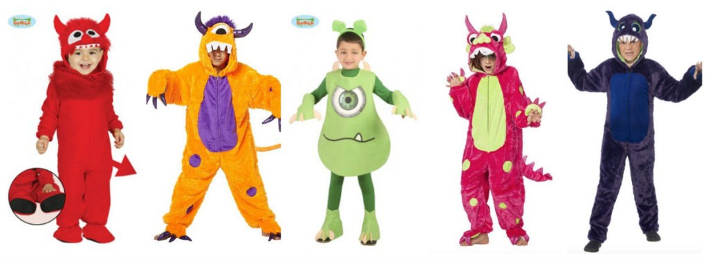 collage 39 1024x379 - Monster kostume til børn og baby
