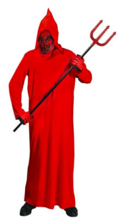 djævel kåbe djævel udklædning rødt halloween kostume kostumeuniverset