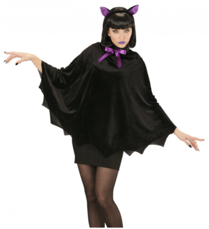 flagermus kostume kvinde halloween kostume flagermus poncho sort udkl&aelig;dning til kvinder