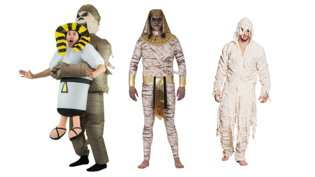 mumie kostume til voksne mumie udklædning halloween kostume til voksne egyptisk kostume til mænd hvidt kostume voksne halloween udklædning kostumeuniverset