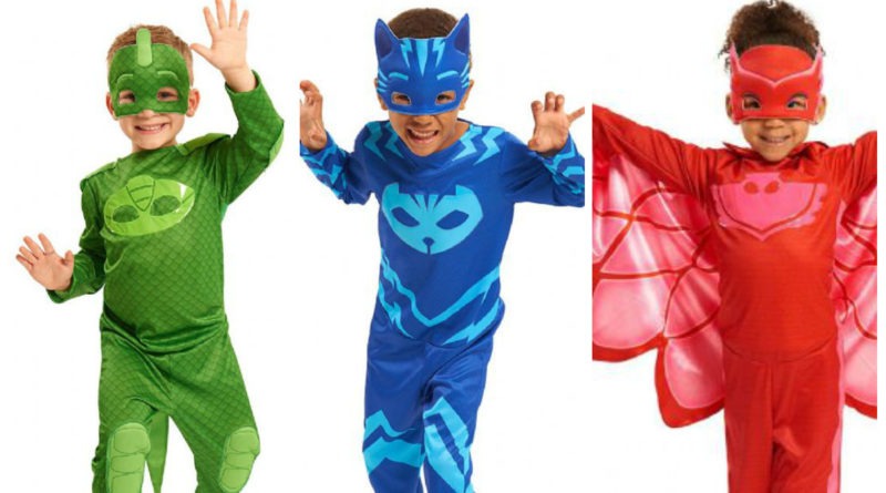 PJ Masks Pyjamasheltene kostume til børn PJ Masks Pyjamasheltene udklædning PJ Masks Pyjamasheltene fastelavnskostume PJ Masks Pyjamasheltene kostume heldragt maske