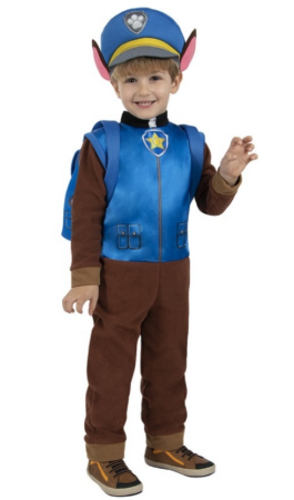 Paw Patrol&reg; Chase B&oslash;rnekostume 265x450 - Paw Patrol kostume til b&oslash;rn