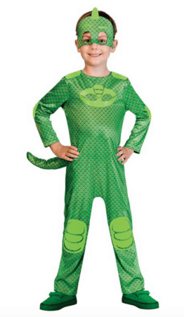 Pyjamasheltene Gekko Deluxe Børnekostume  262x450 - PJ Masks Pyjamasheltene kostume til børn