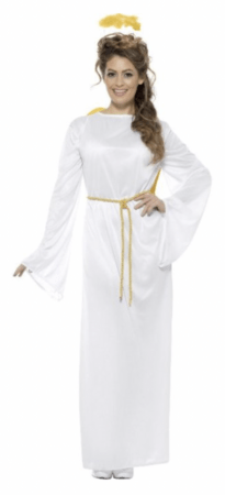 smuk engel udklædning til kvinder hvidt kostume julekostume til kvinder