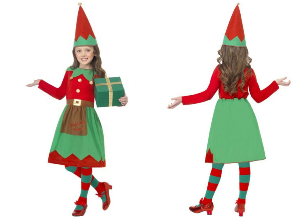 alfekostume til børn alf kostume til børn alfeudklædning til børn alf julekostume udklædning til julefest julemandens lille hjælper kostume