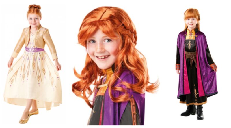 frost anna kostume til børn anna udklædning, anna børnekostume, anna udklædning til børn, anna vinterkjole, anna sommerkjole, frost kostumer, prinsesse kostumer, disney prinsesse kostume, anna fastelavnskostume til børn