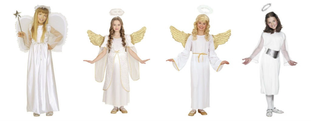 engel kostume til børn, engel udklædning til børn, engel tøj til børn, engel børnekostumer, engelkostume, julekostume til børn, hvide kostumer til børn, sancta lucia kostume til børn, julefest kostume til børn, kostumeuniverset