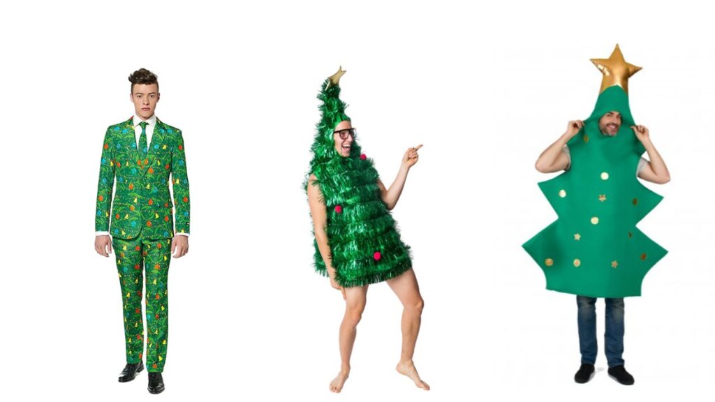 juletræ kostume til voksne sjovt julekostume til voksne juletræ udklædning juletræspynt