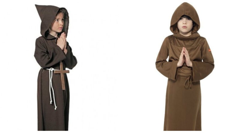 munke kostume til børn lille munk udklædning billigt fastlavnskostume religiøst kostume til børn munkekostume til børn børnekostume munk munk udklædning hellig munk