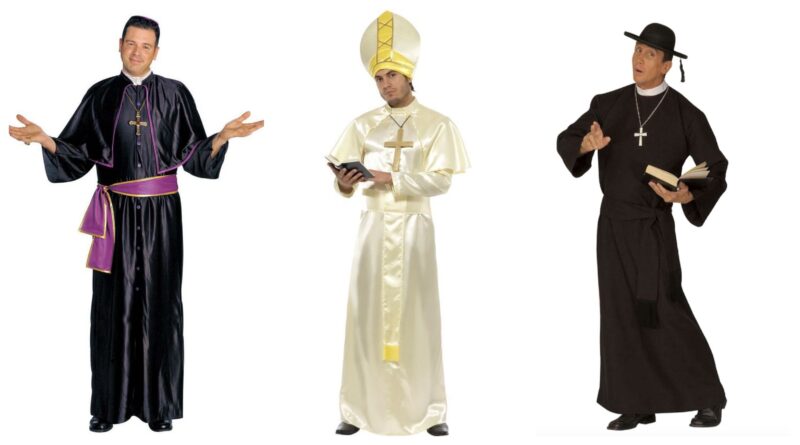 præstekostume præst kostume til voksne præst udklædning biskop kostume til voksne pavekostume 2