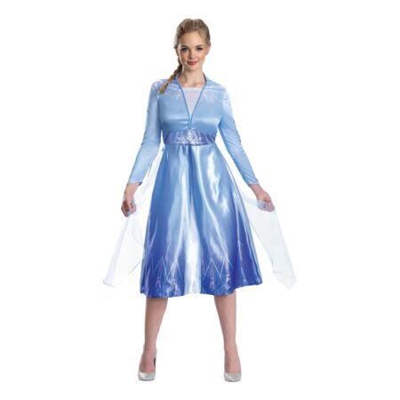 Disney Elsa Frozen Frost Kjole Kostume 450x450 - Elsa kostume til voksne