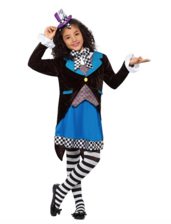 Miss Hatter Deluxe Børnekostume 345x450 - Alice i eventyrland kostume til børn