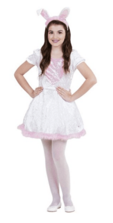 kanin kostume til pige dyrekostume til børn hvidt kostume pige 
