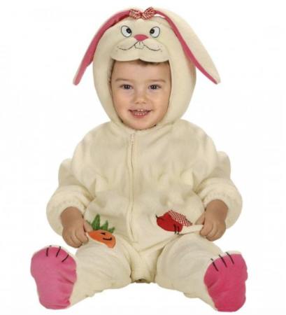 kanin heldragt til baby 409x450 - Kanin kostume til baby
