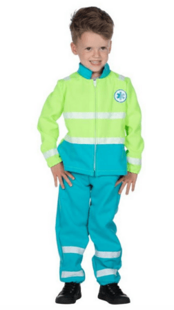 Ambulancebehandler b &oslash;rnekostume  252x450 - Dyrl&aelig;ge og l&aelig;ge kostume til b&oslash;rn