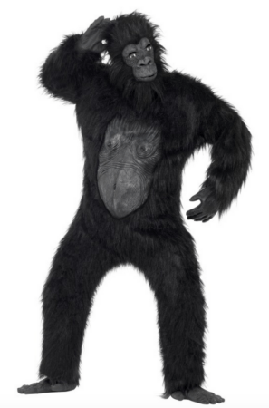 Deluxe Gorillakostume 297x450 - abe kostume til voksne