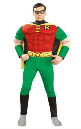Batman kostume til voksne Robin Deluxe Kostume 283x450 - Batman kostume til voksne