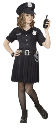 politibetjent pige kostume politi børnekostume fastelavnskostume piger
