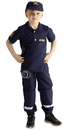 politiuniform udklædning til barn fastelavnkostume til drenge kostumeuniverset