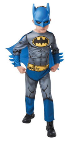 blå batman kostume til barn tegneseriekostume til børn blåt batman kostume superhelt udklædning dreng