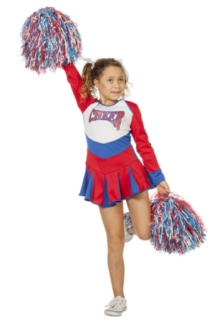 chearleader kostume til piger klassisk cheerleader kostume til barn