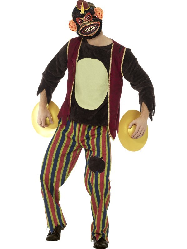 cirkusabe kostume zombieabe kostume halloween abe kostume til voksne