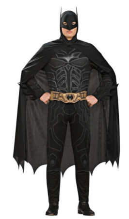 dark knight kostume batman udklædning til voksne sort kostume til voksne sort udklædning mand superhelt kostume voksenkostume superhelte kostumefest