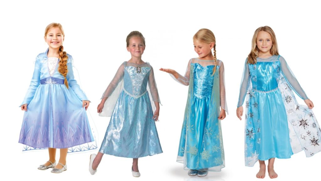 elsa kostume til piger elsa frozen kjole dronning elsa arendal kostume disney kostume til børn