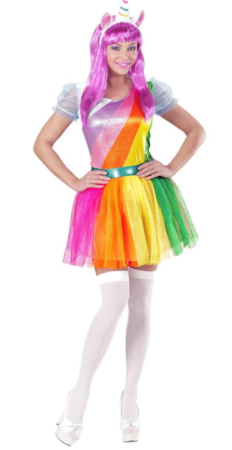 enhjørning kostume til kvinder regnbue enhjørning unicorm regnbue kostume