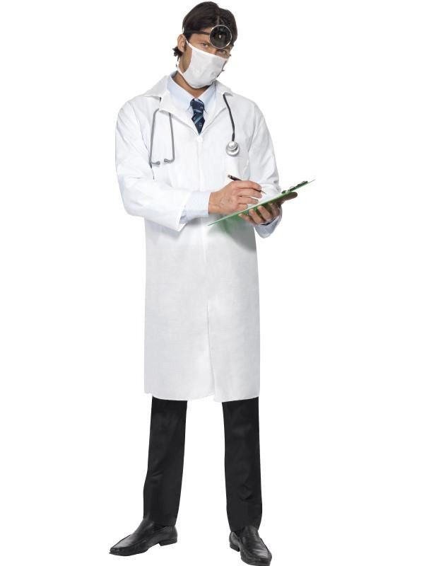 læge kostume til voksne lægekostume kirurgkostume livredderudklædning fastelavnskostume til voksne lægekittel kostume lægeuniform udklædning lægekittel kirurg
