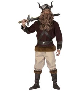 viking kostume til voksne vikingekostume til m&aelig;nd nordisk vikingsudkl&aelig;dning sej vikingekostume viking med kappe vikingesk&aelig;g