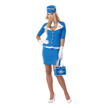 Stewardesse retro kostume til kvinder 450x450 - Stewardesse kostume - ready for take off?