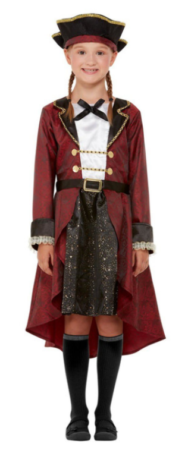 pirat børnekostume pigekostume sørøver luksus kostume til piger